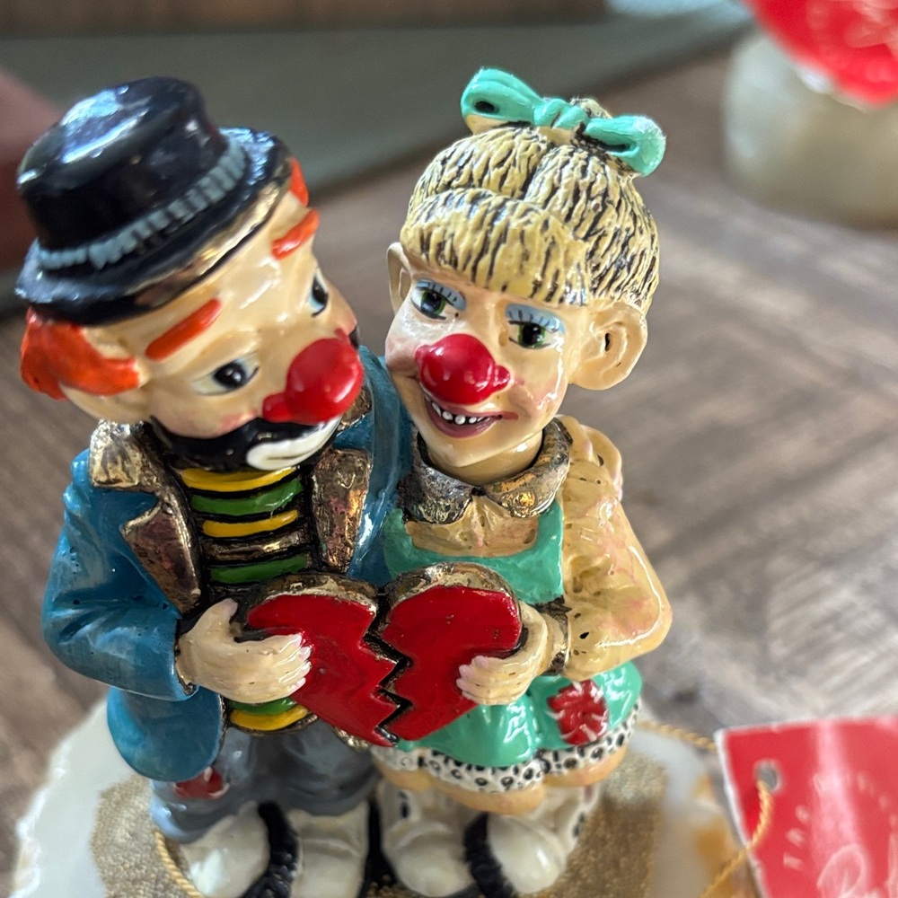 Vintage Ron Lee “together again” couple broken heart figurine stone base - Picture 3 of 3